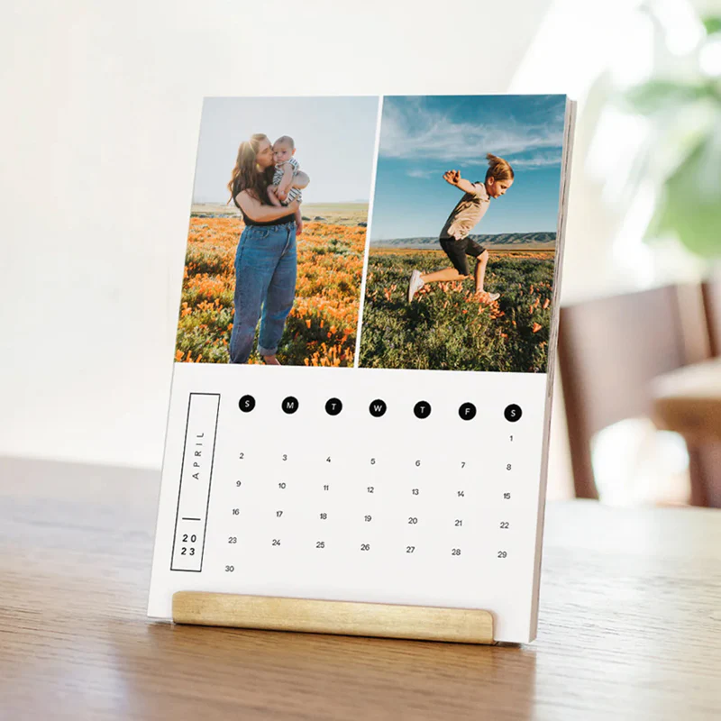 Monthly Calendar with Brass Stand - Image 12